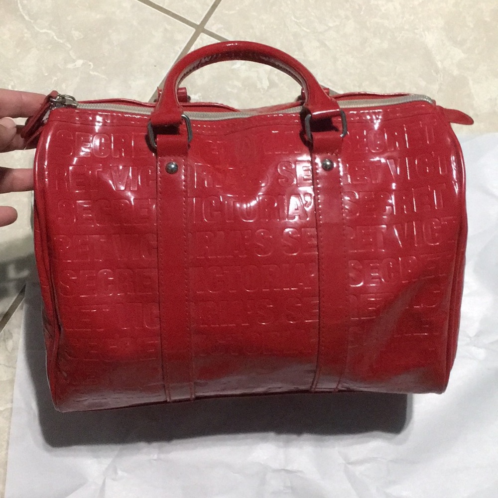 Victoria's Secret Red Glossy Handbag